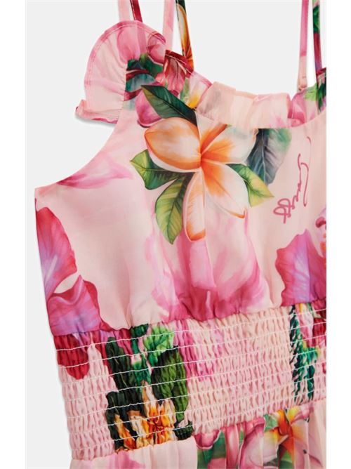 chiffon sl dress pleated dress GUESS | J6GK11 WA2T0P9LB